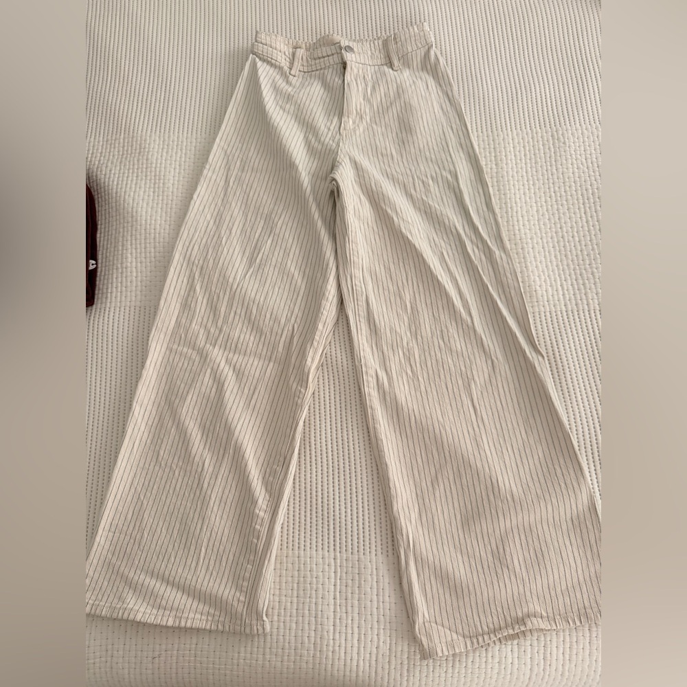 Universal Thread Cream Striped Chinos